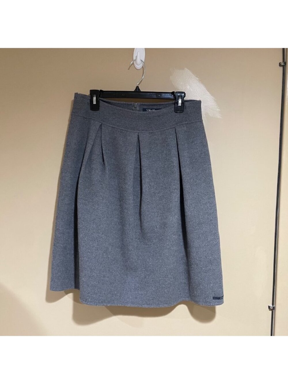 s'max mara pleated wool skirt
